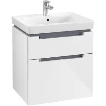 Sanitairwinkel.nl Villeroy & boch subway 2.0 wastafelonderkast 58.7x59x45.4cm glossy white aanbieding