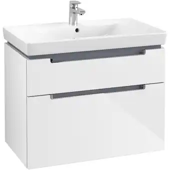 Sanitairwinkel.nl Villeroy & boch subway 2.0 wastafelonderkast 78.7x59x44.9cm glossy white aanbieding