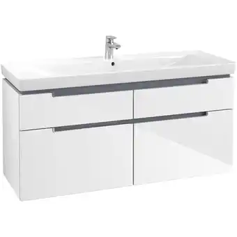 Sanitairwinkel.nl Villeroy & boch subway 2.0 wastafelonderkast 128.7x59x44.9cm wit aanbieding