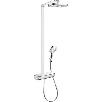 Sanitairwinkel.nl Hansgrohe raindance select e 300 2jet showerpipe ecosmart: met ecostat select douchekraan thermostatisch met raind. select e  aanbieding