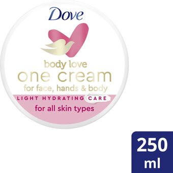 Bol.com Dove body love one cream light hydraterende bodycrème 250 ml aanbieding