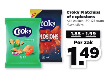 PLUS Croky flatchips of explosions aanbieding