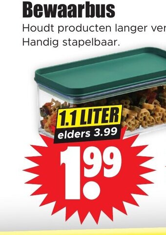 Dirk Bewaarbus 1.1 LITER aanbieding