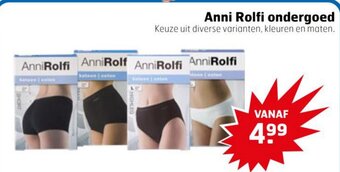 Trekpleister Anni Rolfi ondergoed aanbieding