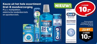 Trekpleister Keuze uit het hele assortiment Oral-B mondverzorging aanbieding