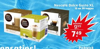 Trekpleister Nescafé Dolce Gusto XL aanbieding