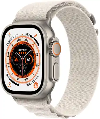 Coolblue Apple watch ultra 4g 49mm alpine band sterrenlicht band l aanbieding