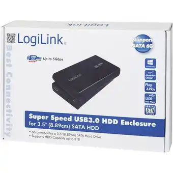 Conrad Logilink ua0107 3.5 harde schijf behuizing 3.5 inch usb 3.2 gen 1 (usb 3.0) aanbieding