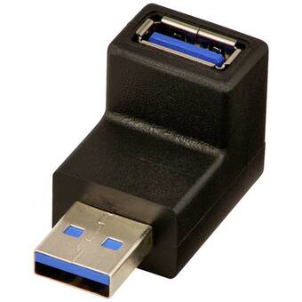 Conrad Lindy usb 3.2 gen 1 (usb 3.0) adapter [1x usb 3.2 gen 1 stekker a (usb 3.0) - 1x usb 3.2 gen 1 bus a (usb 3.0)] 71260 aanbieding