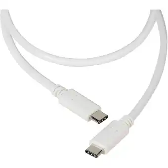 Conrad Vivanco usb-kabel usb 2.0 usb-c stekker, usb-c stekker 1.20 m wit 37561 aanbieding