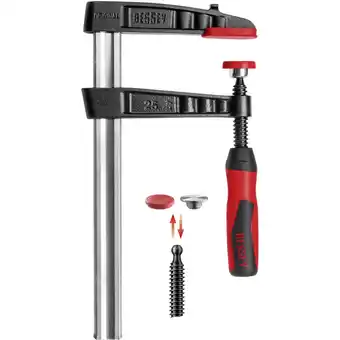 Conrad Bessey tg40b8-2k smeedijzeren schroefklem tg-2k 400/80 spanbreedte (max.):400 mm afm. werkbereik:80 mm aanbieding