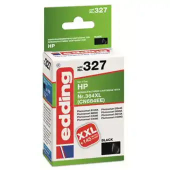 Conrad Edding cartridge vervangt hp 364xl (cn684ee) compatibel single zwart edd-327 18-327 aanbieding