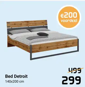 Beddenreus Bed detroit 140x200 cm aanbieding