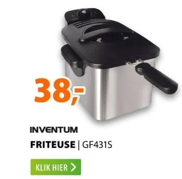 Inventum GF431B | Coolblue | Friteuses