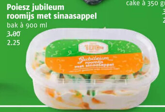 Poiesz Poiesz jubileum roomijs met sinaasappel 900ml aanbieding