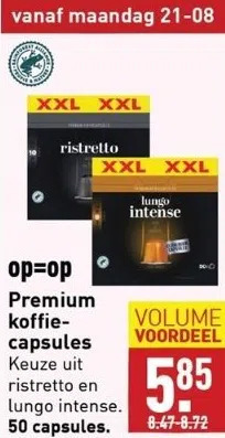 ALDI Koffie capsules aanbieding