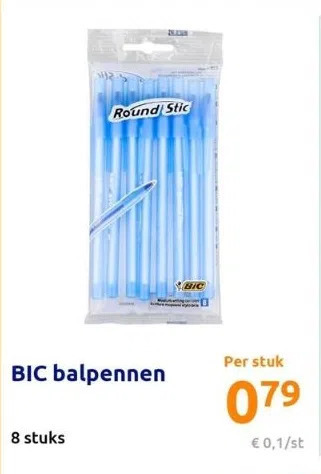 Action Bic balpennen aanbieding