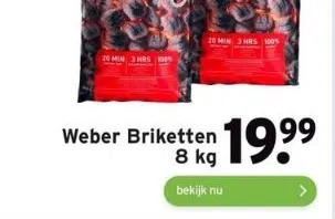 GAMMA Weber briketten aanbieding