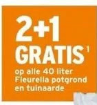 GAMMA Op alle 40 liter fleurella potgrond en tuinaarde aanbieding