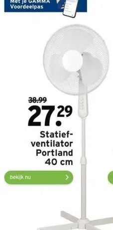 GAMMA Statiefventilator portland aanbieding