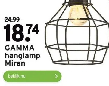 Gamma Hanglamp Miran Aanbieding Bij GAMMA