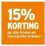 GAMMA Op alle grohe en hansgrohe kranen¹ aanbieding