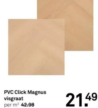 Karwei Pvc click magnus visgraat aanbieding