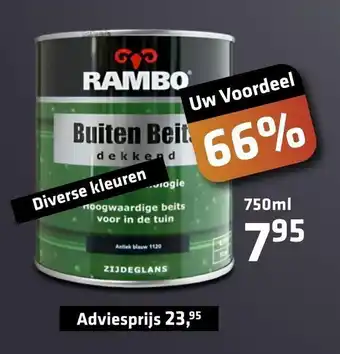 De voordeelmarkt Rambo Buiten Diverse Kleuren 750 ml aanbieding