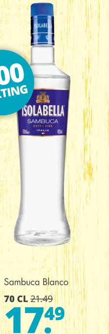 Mitra Sambuca blanco aanbieding