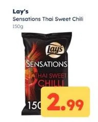 Ochama Lay's sensations thai sweet chili aanbieding