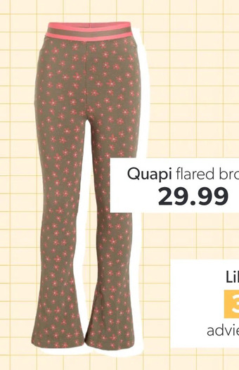 Wehkamp Quapi flared broek aanbieding