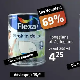 De voordeelmarkt Hoogglans of Zijdeglans Diverse Kleuren Adviesprijs 250 ml aanbieding