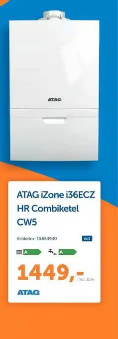 Warmteservice ATAG IZone I36ECZ HR Combiketel CW5 aanbieding