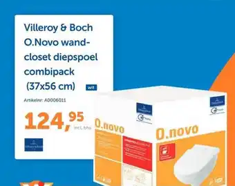 Warmteservice Villeroy & Boch O.Novo Wandcloset Diepspoel Combipack (37x56 Cm) aanbieding