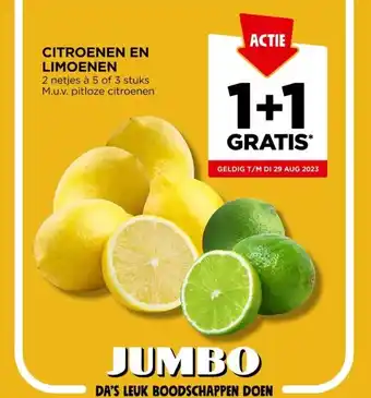 Jumbo Citroenen en limoenen aanbieding