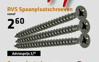 De voordeelmarkt RVS Spaanplaatschroeven aanbieding