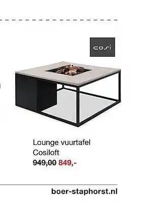 Boer Staphorst Lounge Vuurtafel Cosiloft aanbieding