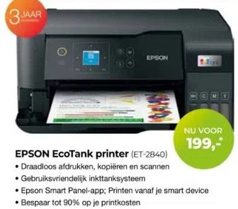 EP Beerepoot Epson ecotank printer (et-2840) aanbieding