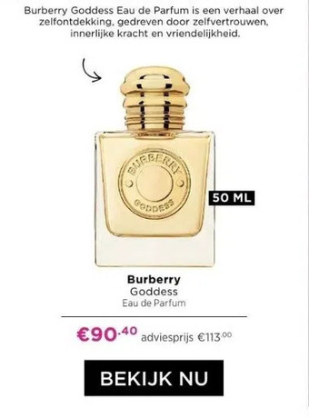 ICI Paris XL Burberry goddess eau de parfum aanbieding