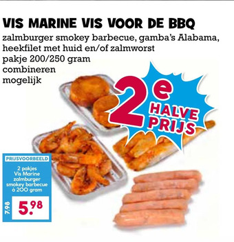 Boon`s Markt Vis marine vis voor de bbq aanbieding