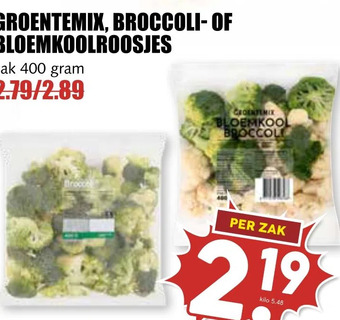 MCD Supermarkt Groentemix, broccoli-of bloemkoolroosjes aanbieding