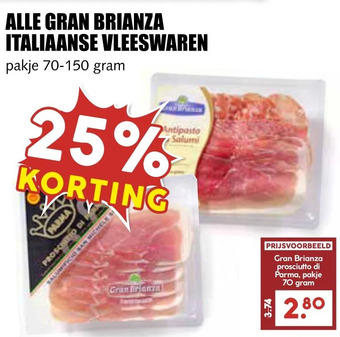 MCD Supermarkt Alle gran brianza italiaanse vleeswaren aanbieding
