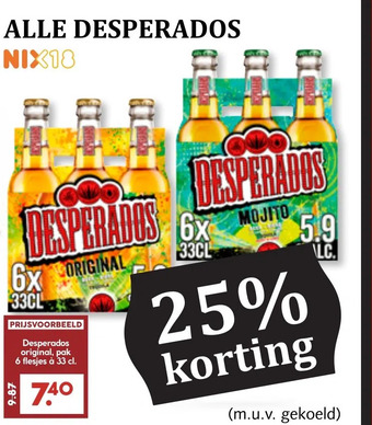 MCD Supermarkt Alle desperados aanbieding