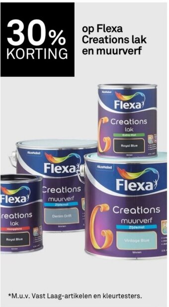 Karwei op Flexa Creations lak en muurverf aanbieding