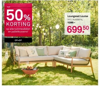 Karwei Loungeset Louise incl. kussens, aanbieding