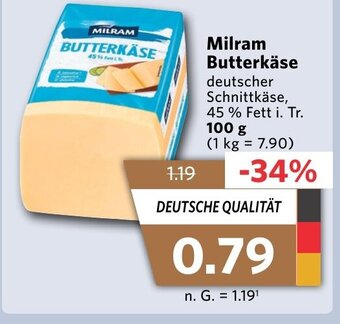 Combi Markt Milram Butterkäse 100g aanbieding