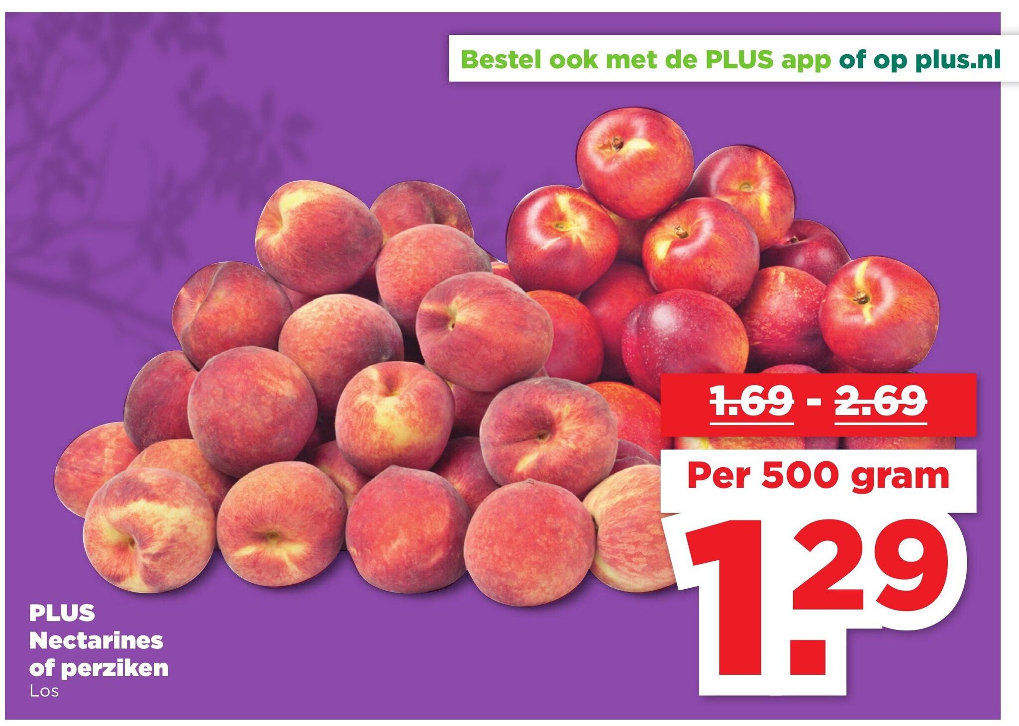 PLUS Nectarines of perziken 500g aanbieding bij Plus Vandaag