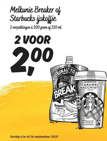 Jumbo Melkunie Breaker Of Starbucks Ijskoffie aanbieding