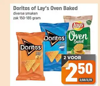 Dagwinkel Doritos Of Lay's Oven Baked aanbieding