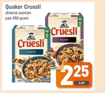 Dagwinkel Quaker Cruesli aanbieding